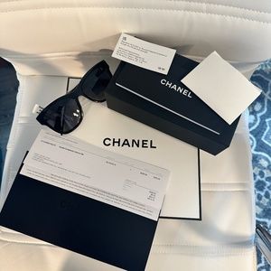 100% Authentic Chanel Polarized Square Sunglasses EUC!